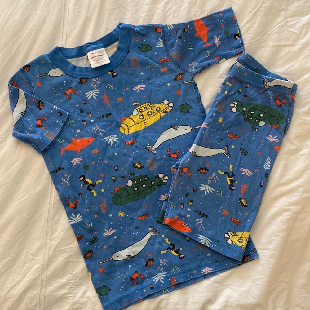 Hanna Anderson Shortie Pajama Under the Sea (J5)